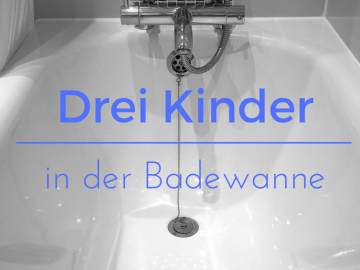 Drei Kinder in der Badewanne auf kinderalltag.de