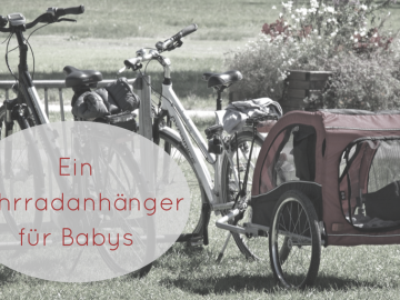 Ein Fahrradanhänger für Babys auf kinderalltag.de