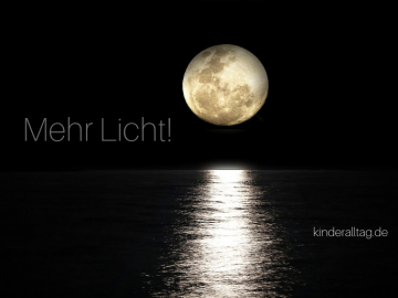 Mehr Licht! auf kinderalltag.de