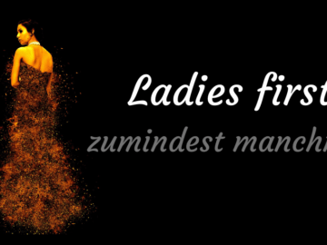 Ladies first - zumindest manchmal auf kinderalltag.de